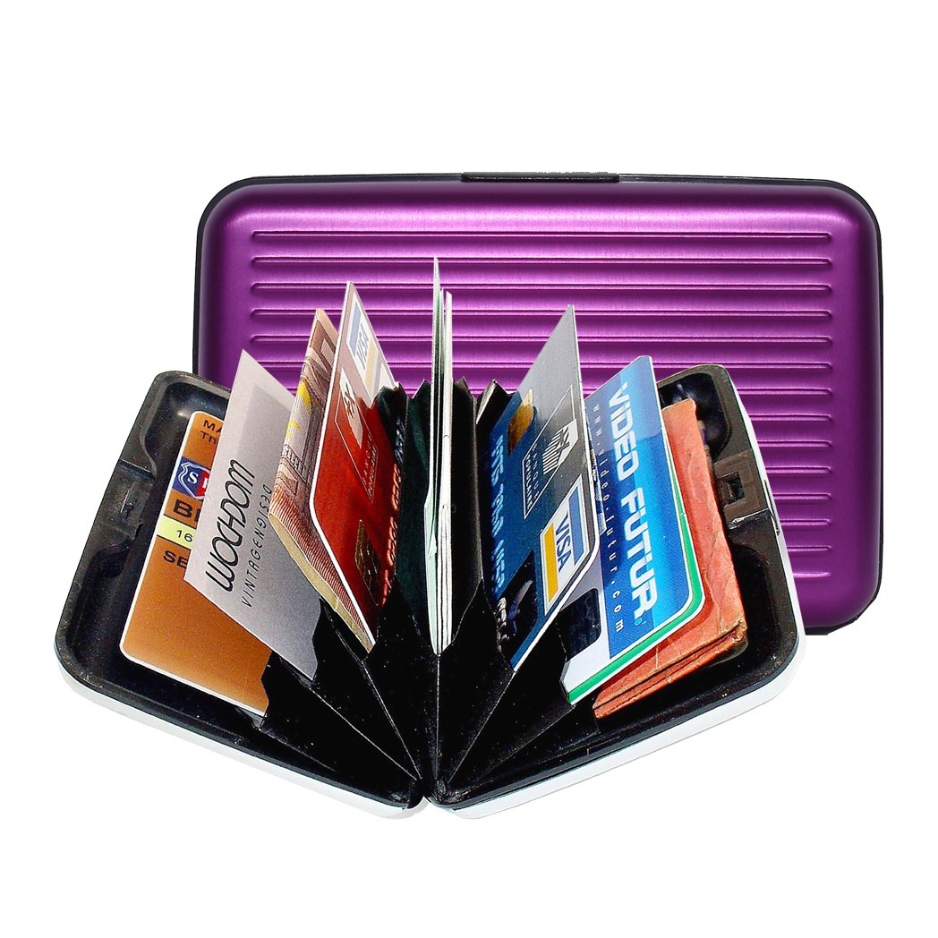 Aluminum Wallet - Purple